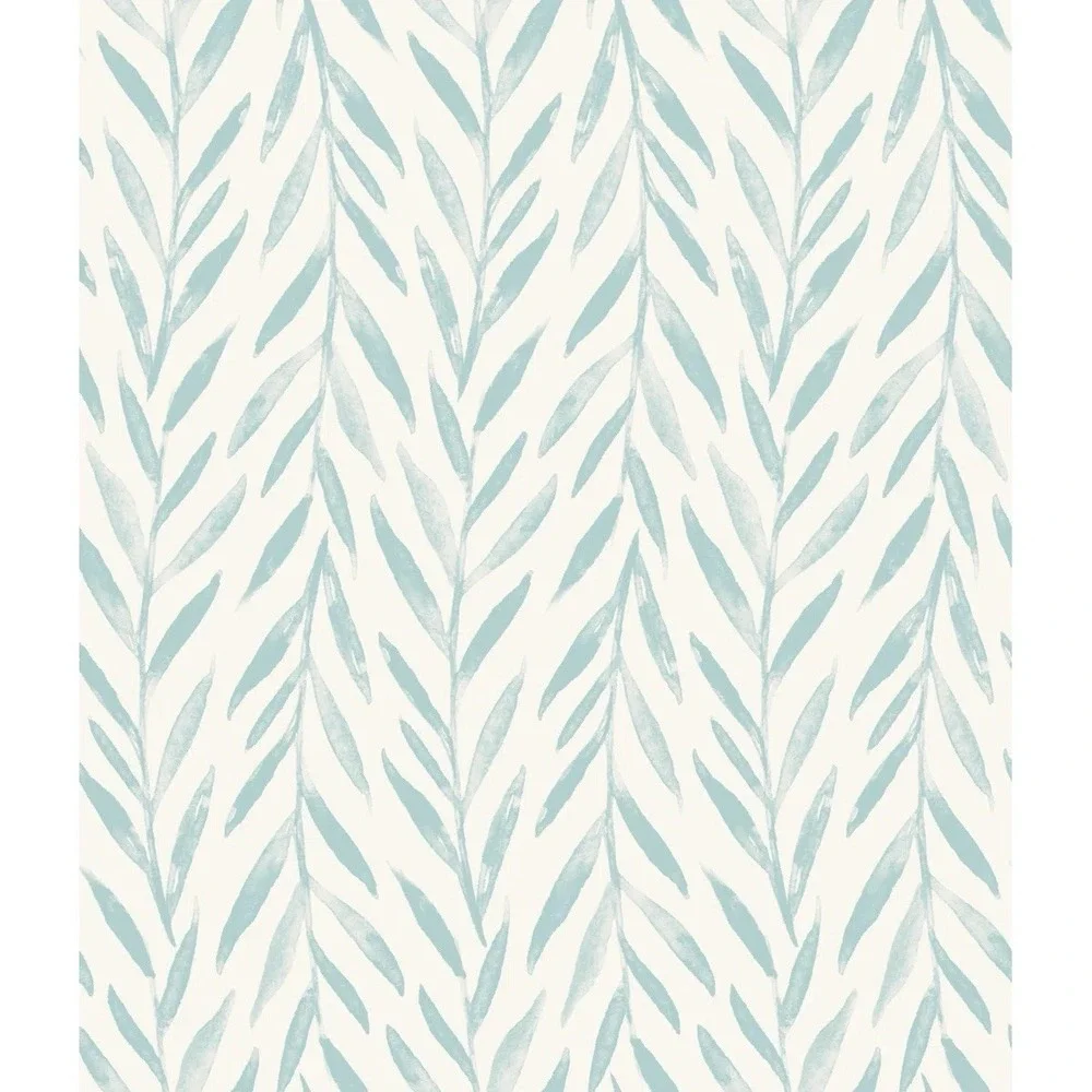 Magnolia Home Joanna Gaines Willow Peel & Stick Wallpaper PSW1019RL Sage Gray